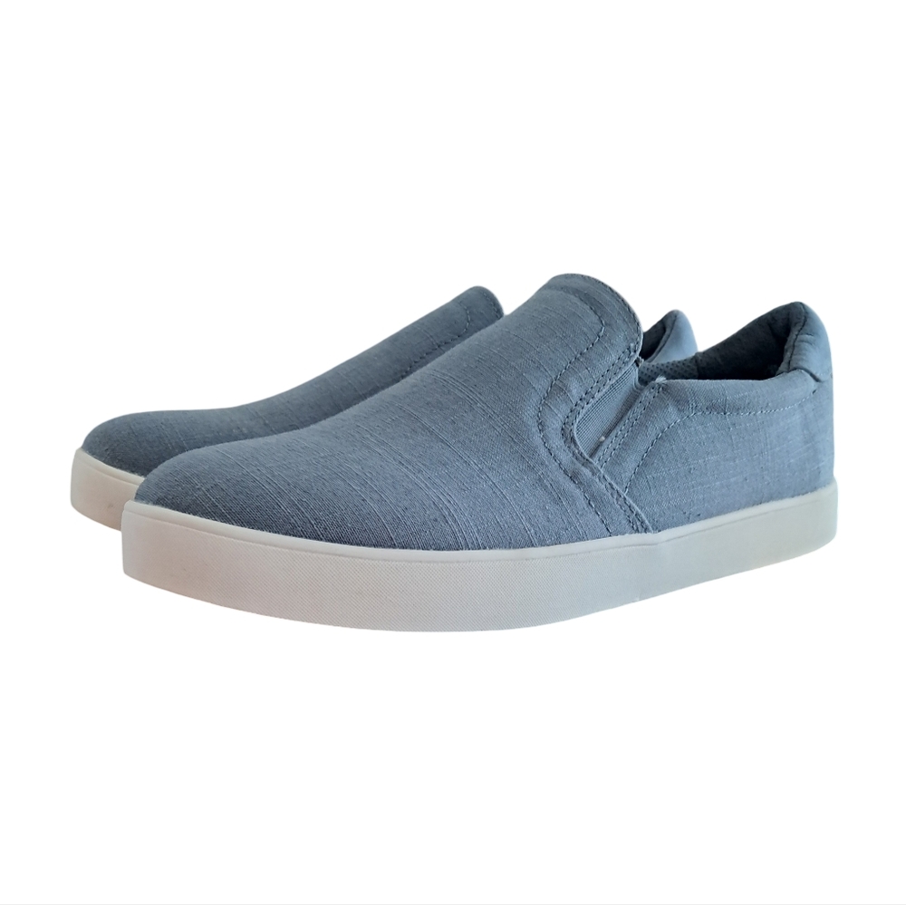 Dr. Scholl's Women's Madison Slip On Shoes Blue Linen Size 7.5 M New Tiny Defect
